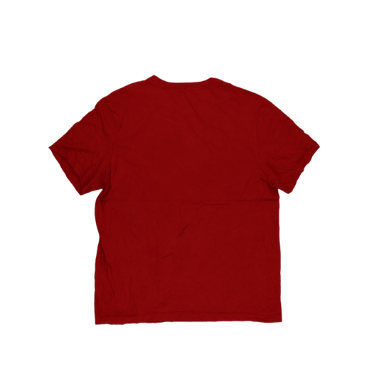 Nike Just Do It Red Graphic Tee Shirt Large Cotton Crew Neck