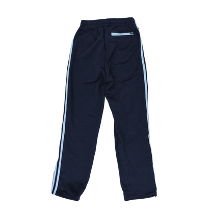 adidas Navy Blue Three-Stripes Track Pants Men's Medium Polyester Blend Vintage