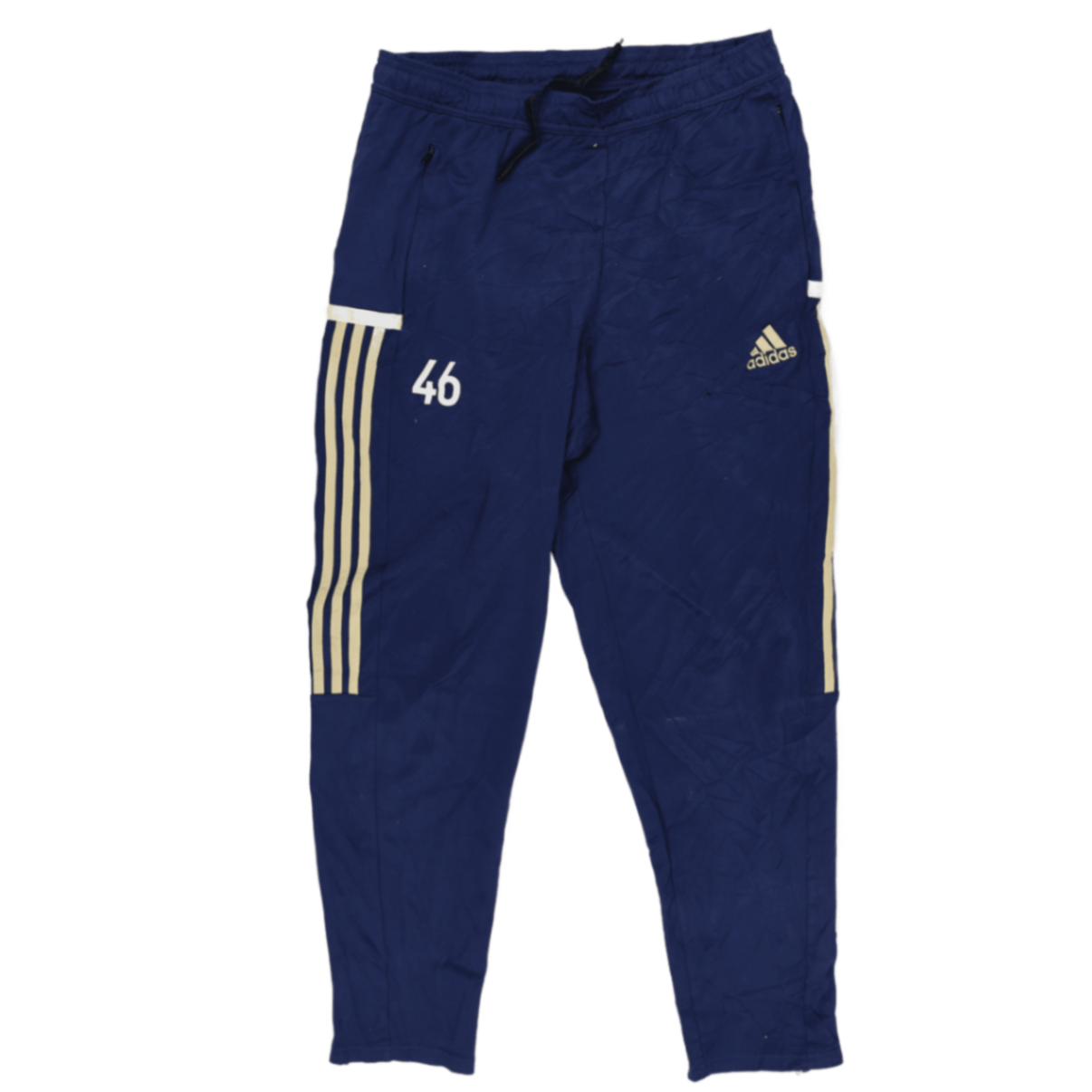 adidas AEROREADY Navy Blue Track Pants Large Polyester Mens 76 cm Inseam 41 cm Waist Size