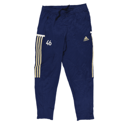 adidas AEROREADY Navy Blue Track Pants Large Polyester Mens 76 cm Inseam 41 cm Waist Size