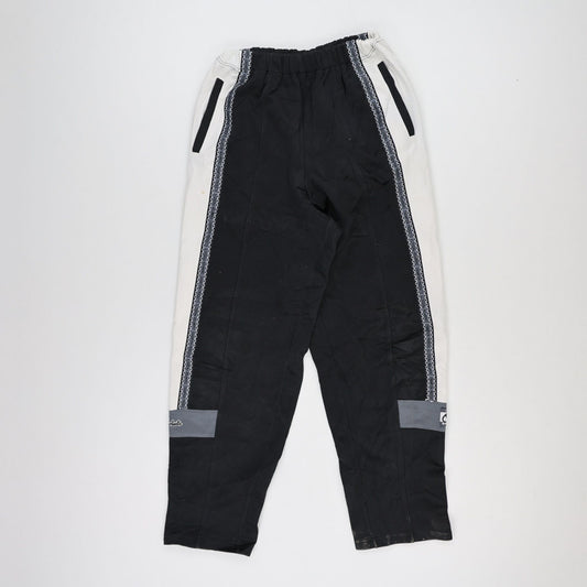 Champion Vintage Black White Panelled Track Pants Medium Polyester