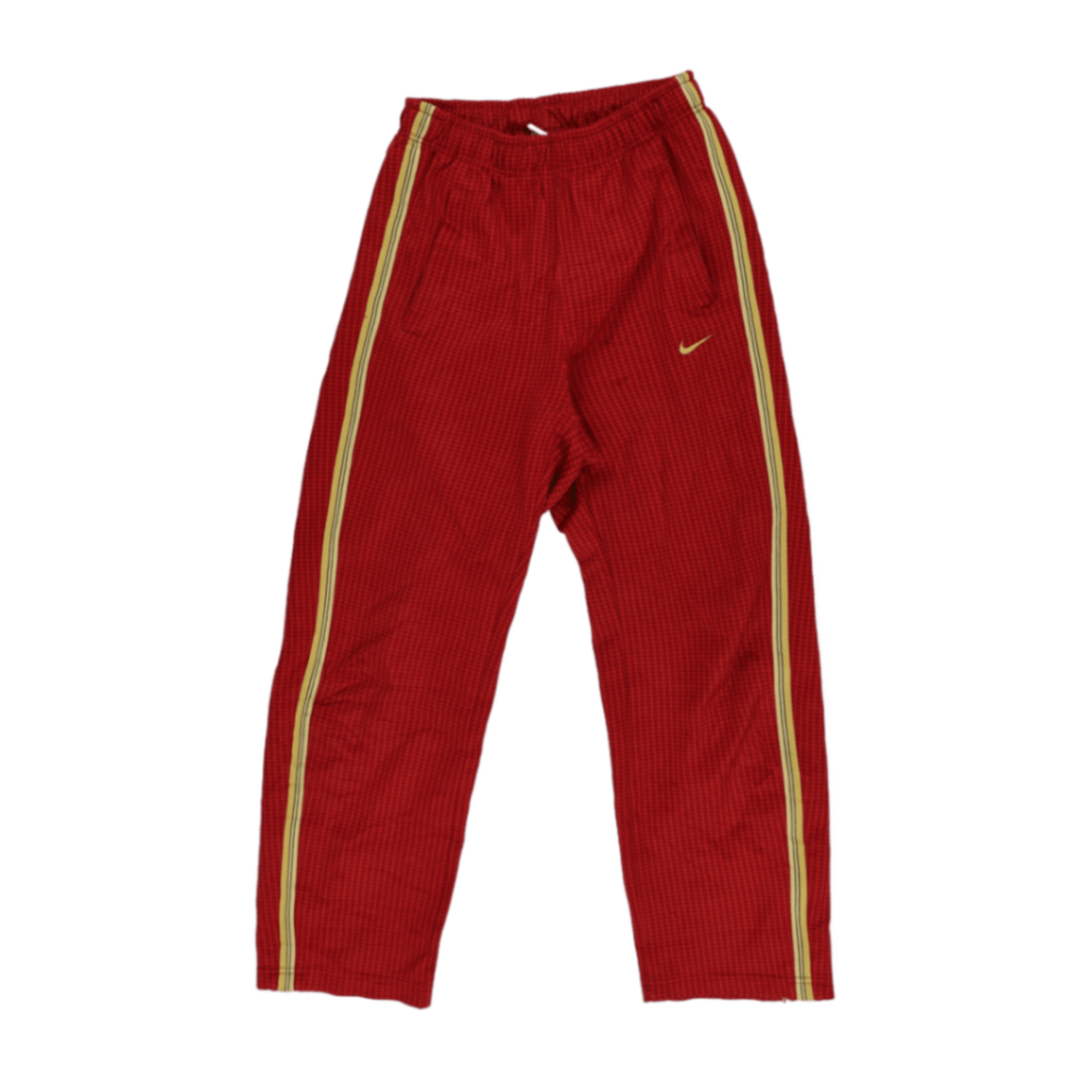 Nike Red Track Trousers Unisex Small 74 Inseam Polyester Vintage
