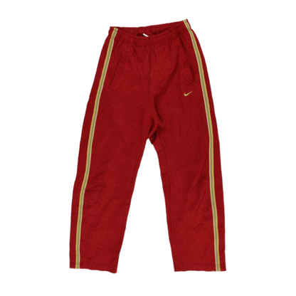 Nike Red Track Trousers Unisex Small 74 Inseam Polyester Vintage