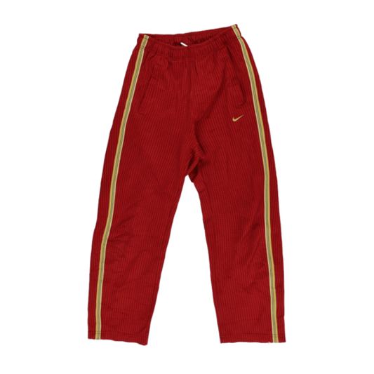 Nike Red Track Trousers Unisex Small 74 Inseam Polyester Vintage