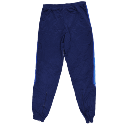 adidas Vintage Blue Track Bottoms Men Size L Nylon 77 cm Inseam 44 cm Waist