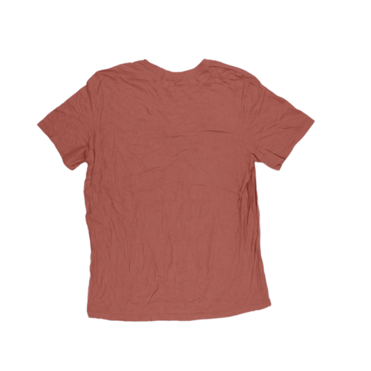 Nike Graphic Tee Peach Large Cotton Short Sleeve Crew Neck Mens T-Shirt