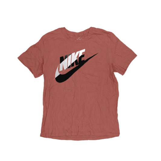 Nike Graphic Tee Peach Large Cotton Short Sleeve Crew Neck Mens T-Shirt