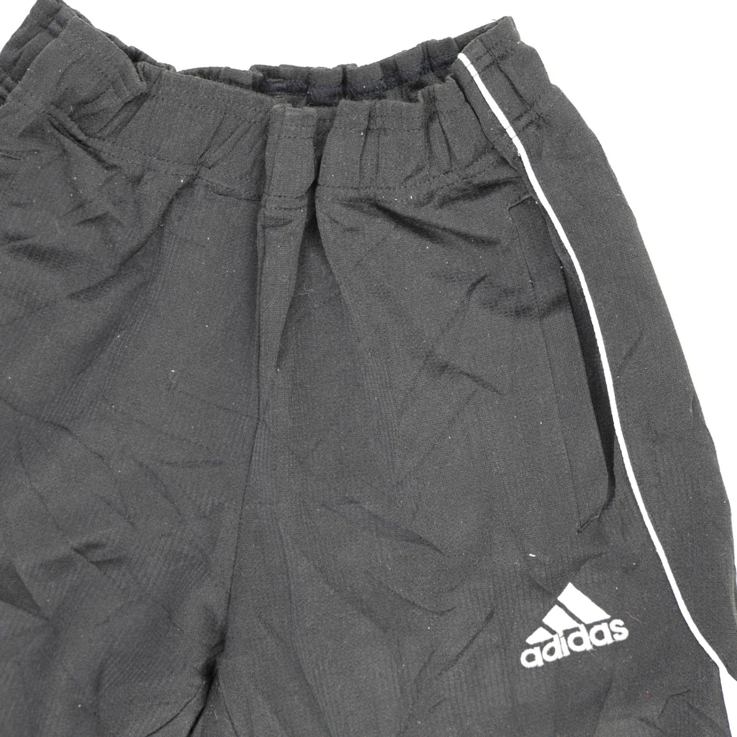 adidas Climalite Black Track Trousers Large 80cm Inseam 38cm Waist Polyester