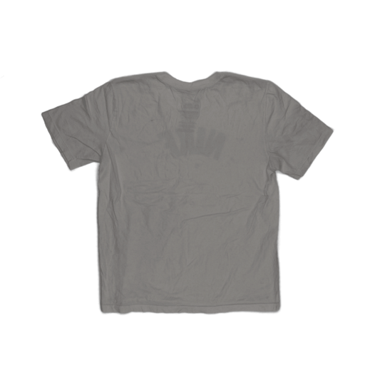 Nike Vintage White Distressed Logo T-Shirt Men's Size L 100% Cotton Casual Streetwear Crew Neck