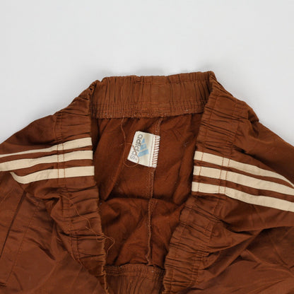 adidas Vintage Brown Track Pants Medium Nylon 77 Inseam