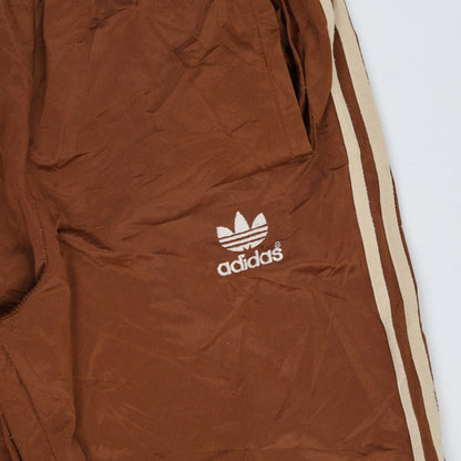 adidas Vintage Brown Track Pants Medium Nylon 77 Inseam