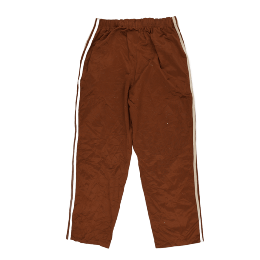 adidas Vintage Brown Track Pants Medium Nylon 77 Inseam