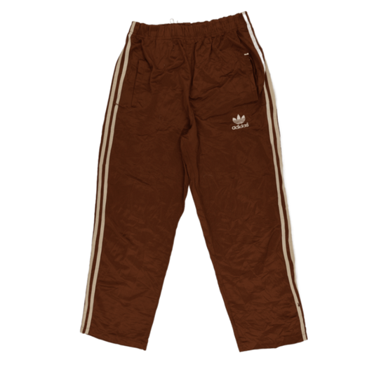 adidas Vintage Brown Track Pants Medium Nylon 77 Inseam
