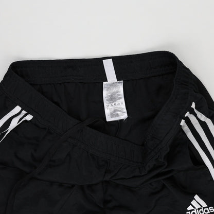 Adidas Black Three Stripe Slim Fit Joggers Large 44 Waist 76 Inseam Polyester
