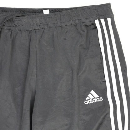 Adidas Black Three Stripe Slim Fit Joggers Large 44 Waist 76 Inseam Polyester