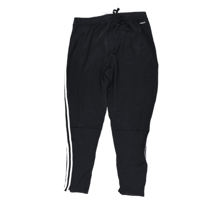 Adidas Black Three Stripe Slim Fit Joggers Large 44 Waist 76 Inseam Polyester