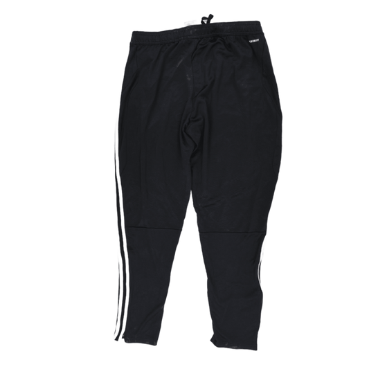 Adidas Black Three Stripe Slim Fit Joggers Large 44 Waist 76 Inseam Polyester