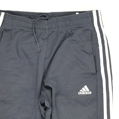 adidas Navy Blue Tracksuit Bottoms Men's Size M/L Polyester Blend 76cm Inseam
