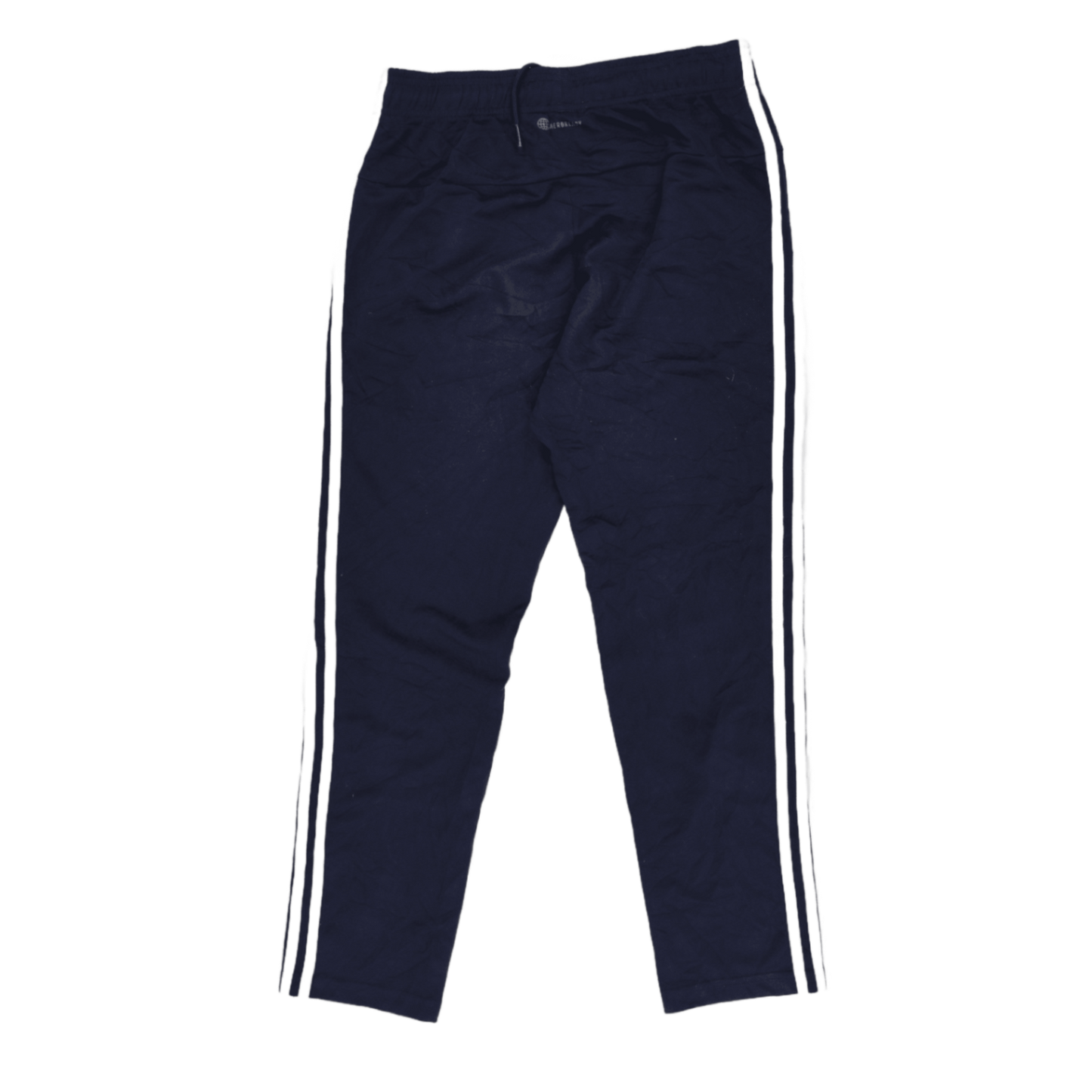 adidas Navy Blue Tracksuit Bottoms Men's Size M/L Polyester Blend 76cm Inseam