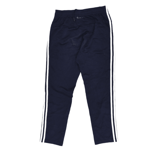 adidas Navy Blue Tracksuit Bottoms Men's Size M/L Polyester Blend 76cm Inseam