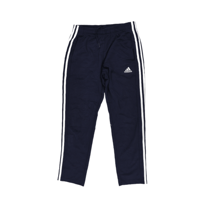 adidas Navy Blue Tracksuit Bottoms Men's Size M/L Polyester Blend 76cm Inseam