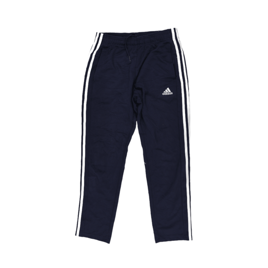adidas Navy Blue Tracksuit Bottoms Men's Size M/L Polyester Blend 76cm Inseam