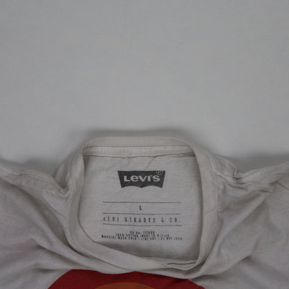 Levi's White Bear Graphic T-Shirt Large Cotton Crew Neck Men's