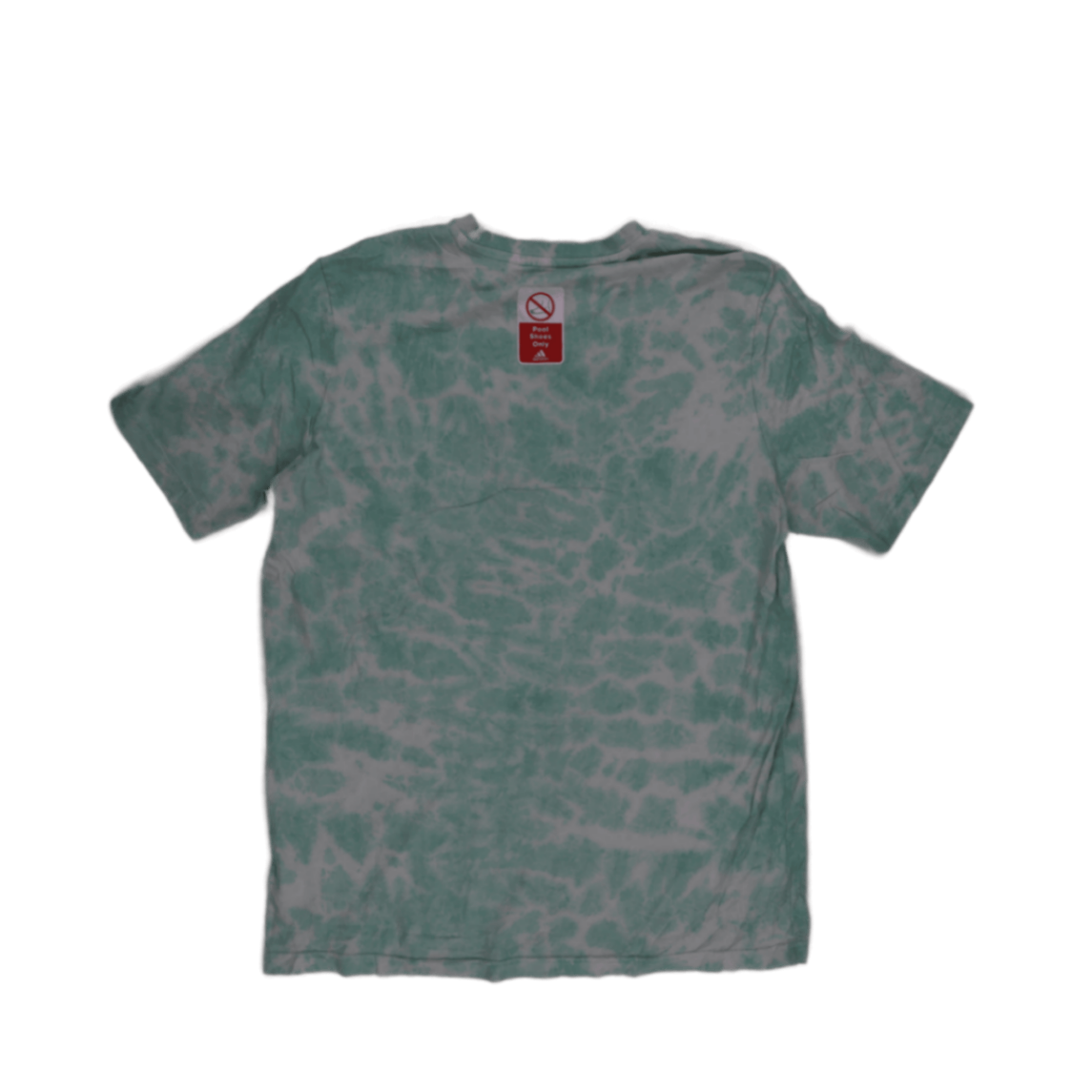 adidas Men's Tie-Dye T-Shirt Green Large 100% Cotton Crew Neck Casual Tee