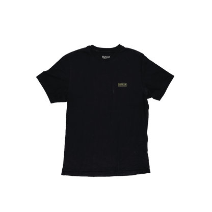 Barbour International Black T-Shirt Men's Size M Cotton Casual Crew Neck