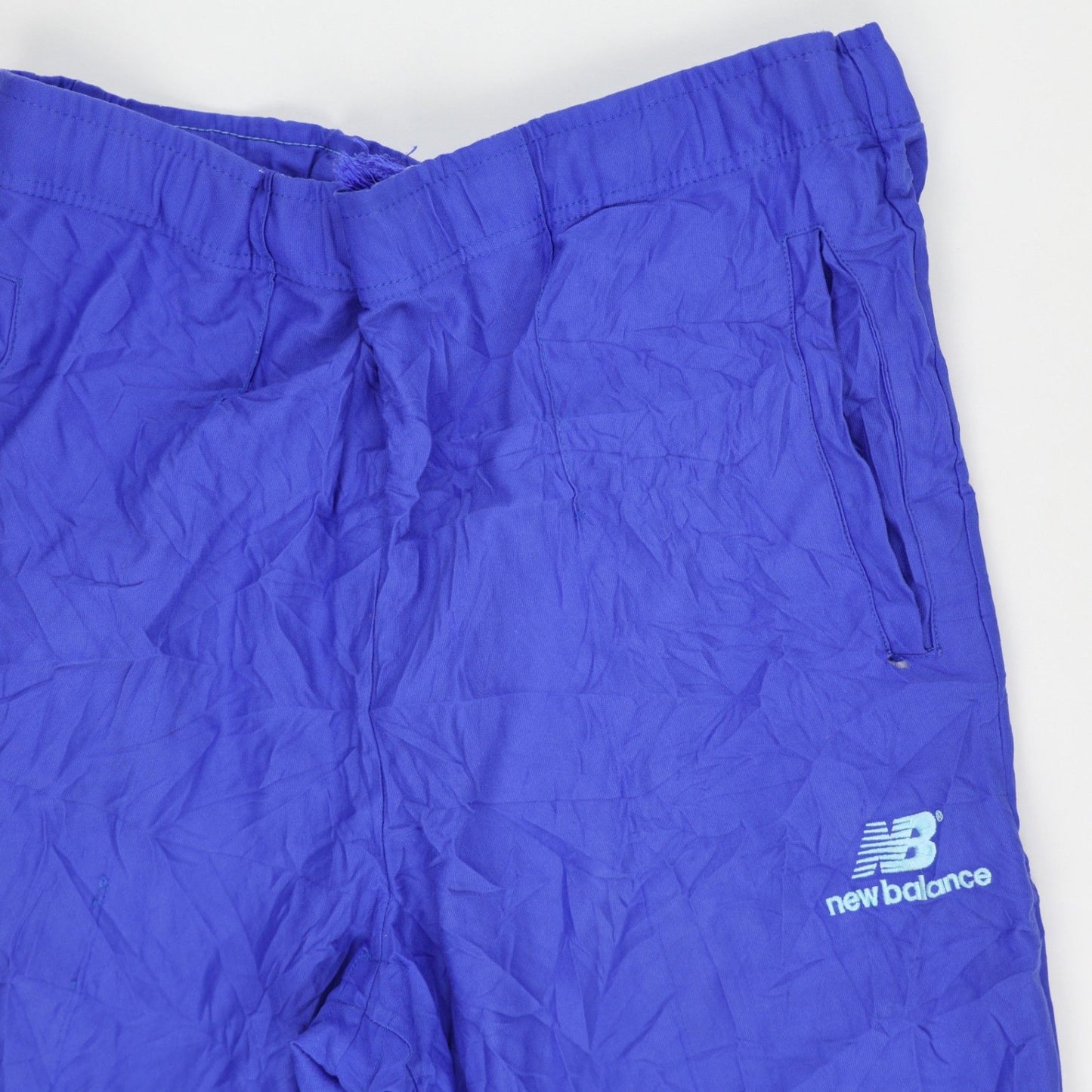 New Balance Blue Mens Track Pants Medium Lightweight Nylon 74 cm Inseam 80 cm Waist