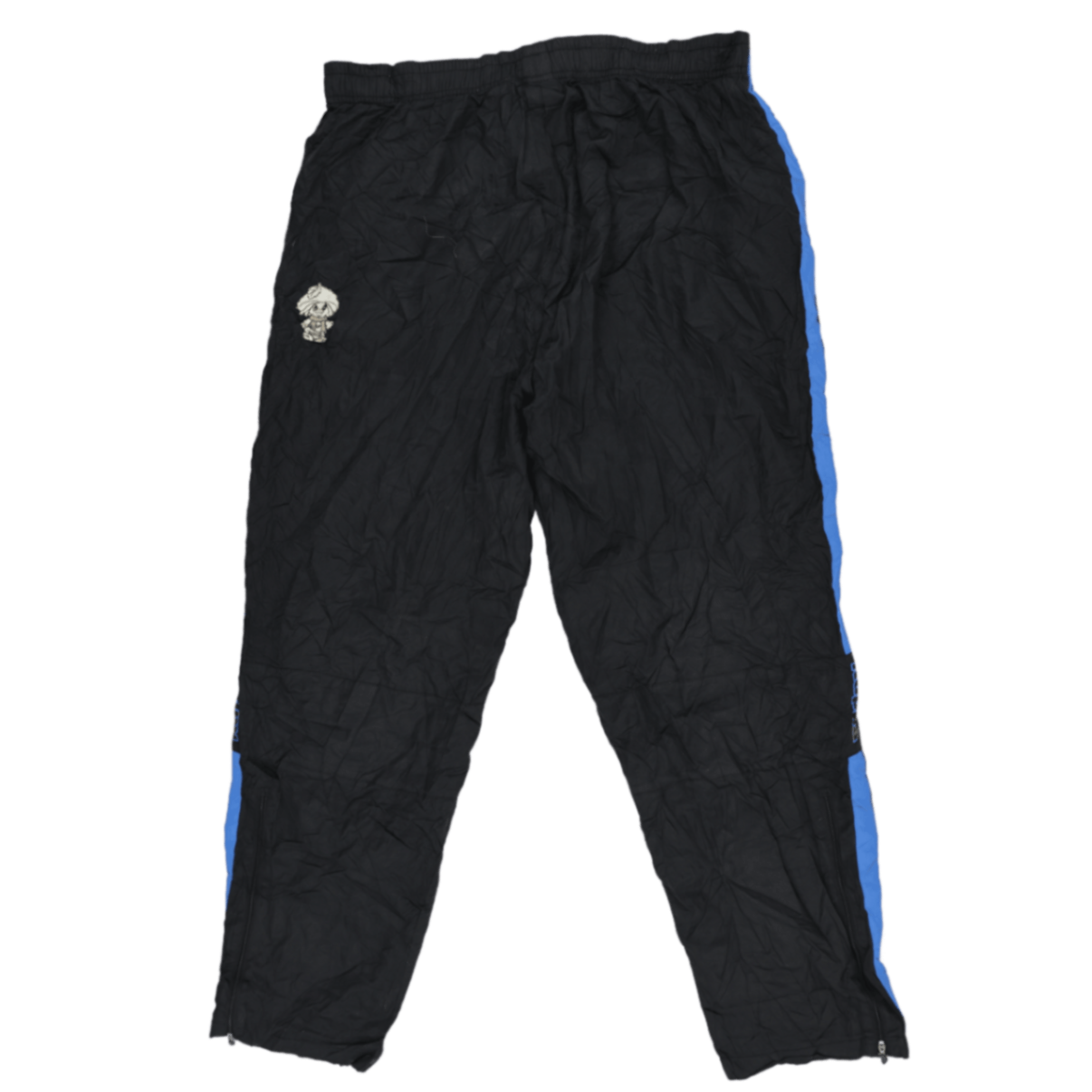 Kappa Vintage Black Blue Track Bottoms Men's Size L Polyester 77 cm Inseam 38 cm Waist
