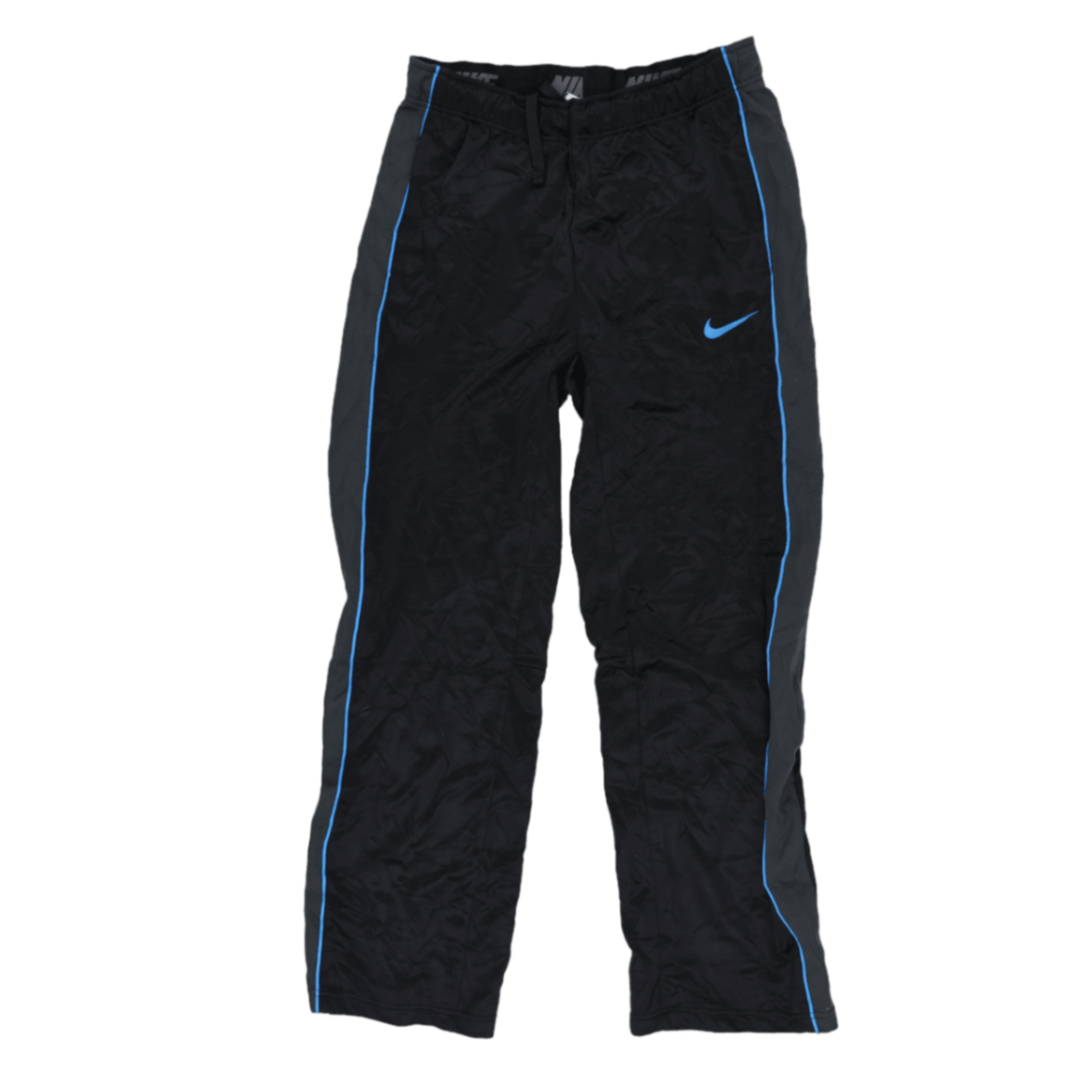 Nike Track Trousers Black Blue Size M Polyester