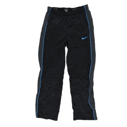 Nike Track Trousers Black Blue Size M Polyester