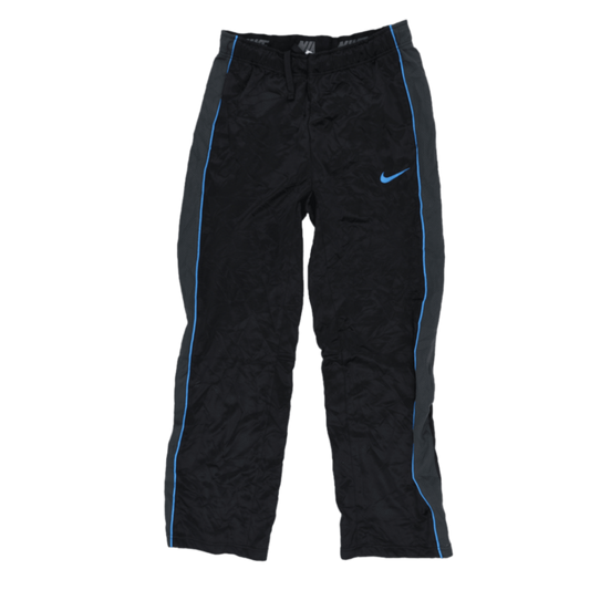 Nike Track Trousers Black Blue Size M Polyester