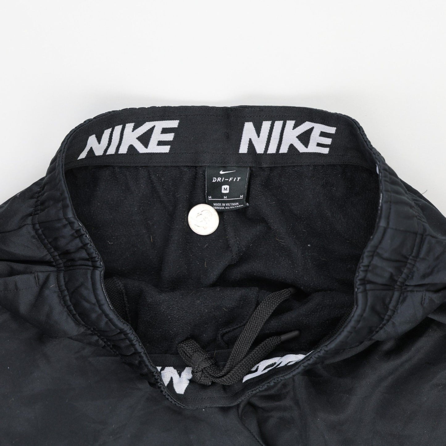 Nike Dri-FIT Black Track Pants Size Medium Polyester for Men