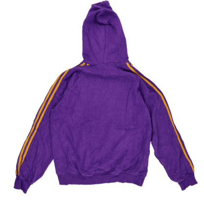 adidas Vintage Purple Pullover Hoodie Unisex Large Cotton NBA Los Angeles Lakers