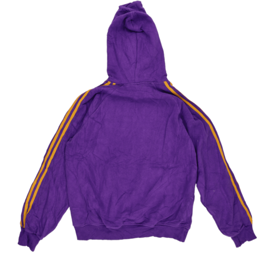 adidas Vintage Purple Pullover Hoodie Unisex Large Cotton NBA Los Angeles Lakers