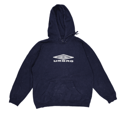 Umbro Navy Blue Pullover Hoodie Large Cotton Blend Men's Activewear