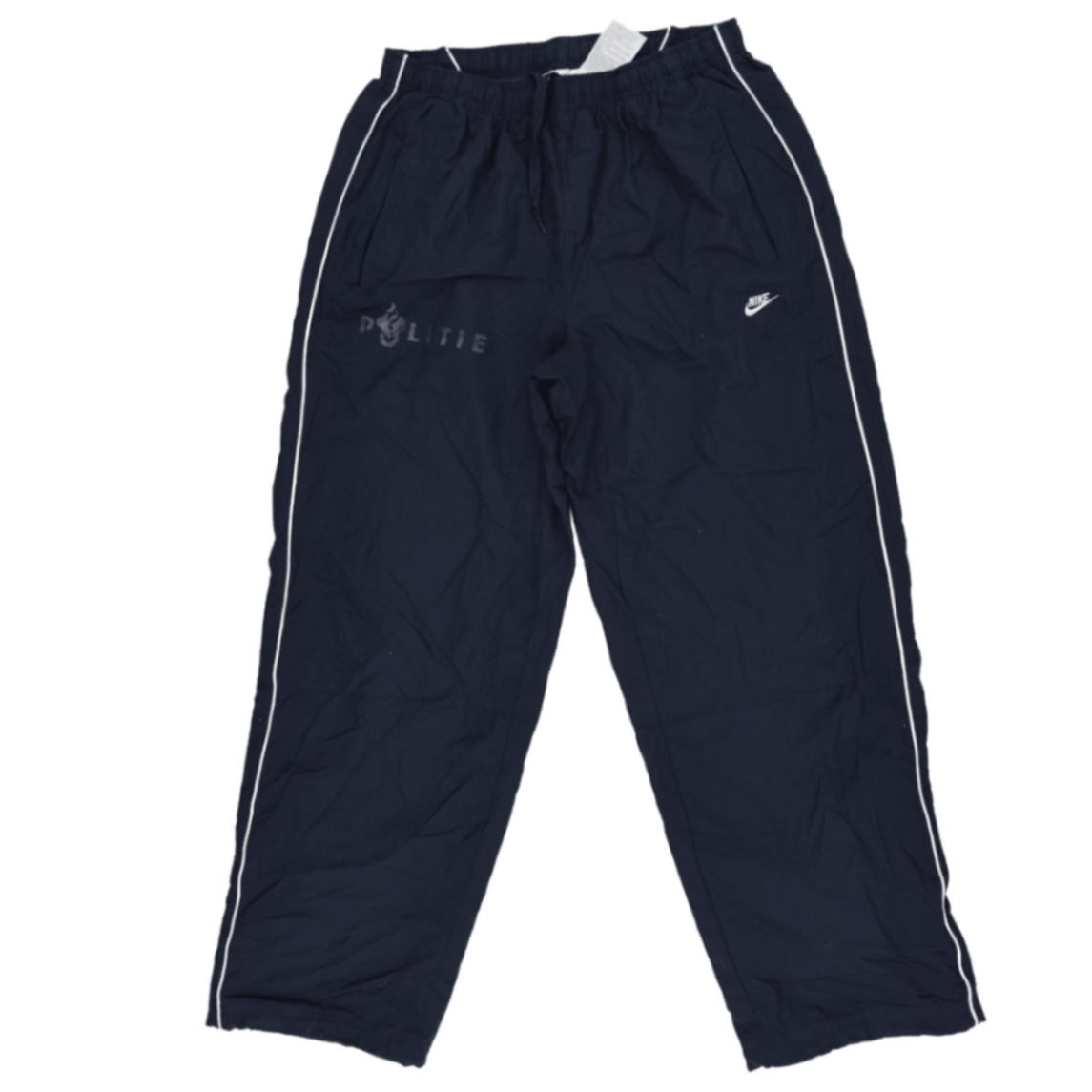 Nike Vintage Navy Track Trousers Large 42 Waist 77 Inseam Polyester