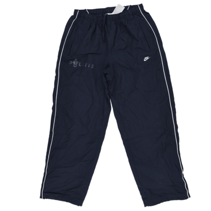 Nike Vintage Navy Track Trousers Large 42 Waist 77 Inseam Polyester