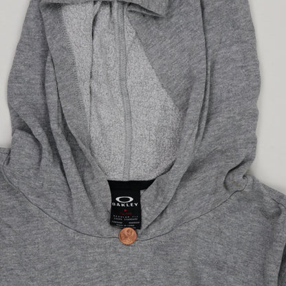Oakley Vintage Grey Pullover Hoodie XL Cotton Blend Mens