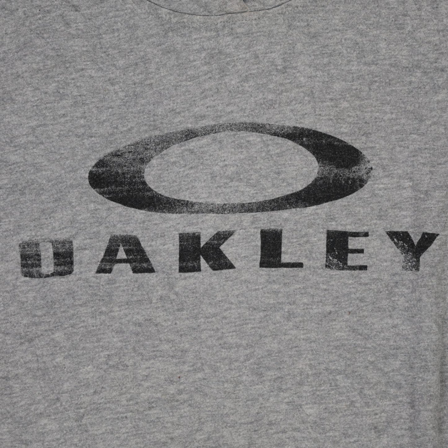 Oakley Vintage Grey Pullover Hoodie XL Cotton Blend Mens