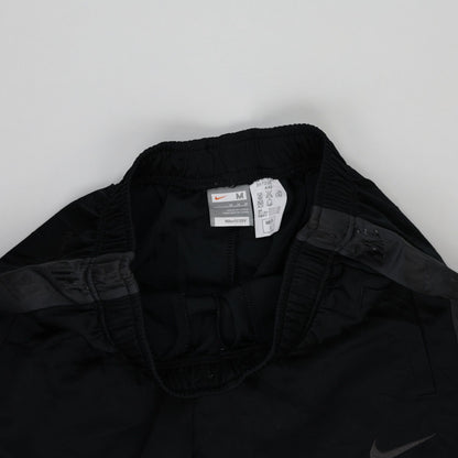 Nike Black Track Pants Men's Size M Vintage Polyester 76 cm Inseam 38 cm Waist
