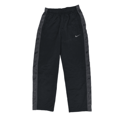 Nike Black Track Pants Men's Size M Vintage Polyester 76 cm Inseam 38 cm Waist