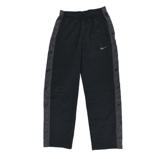 Nike Black Track Pants Men's Size M Vintage Polyester 76 cm Inseam 38 cm Waist