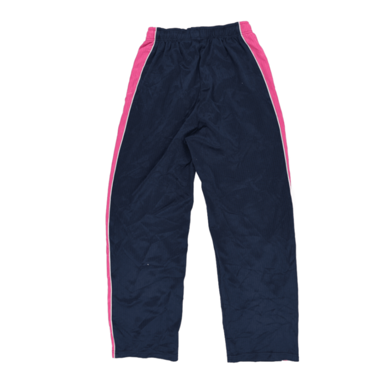Nike Vintage Track Trousers Navy Pink Medium 75 cm Inseam 38 cm Waist Polyester