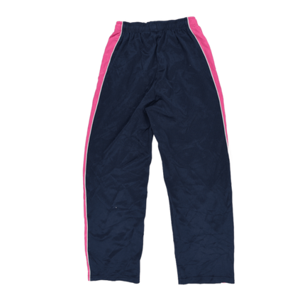 Nike Vintage Track Trousers Navy Pink Medium 75 cm Inseam 38 cm Waist Polyester