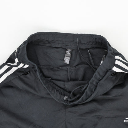 adidas Black Three-Stripe Track Pants Medium Polyester