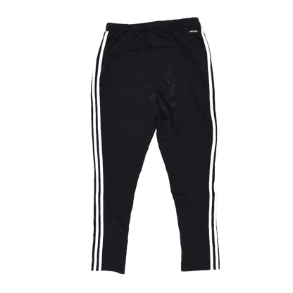 adidas Black Three-Stripe Track Pants Medium Polyester