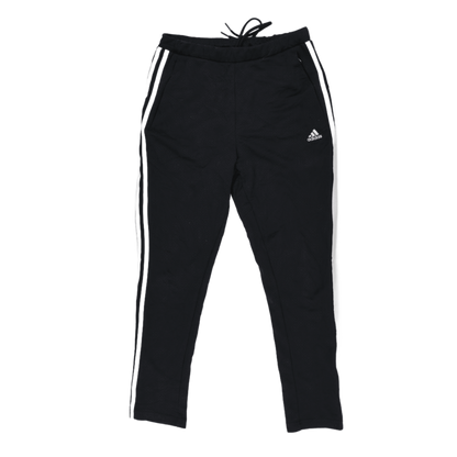 adidas Black Three-Stripe Track Pants Medium Polyester